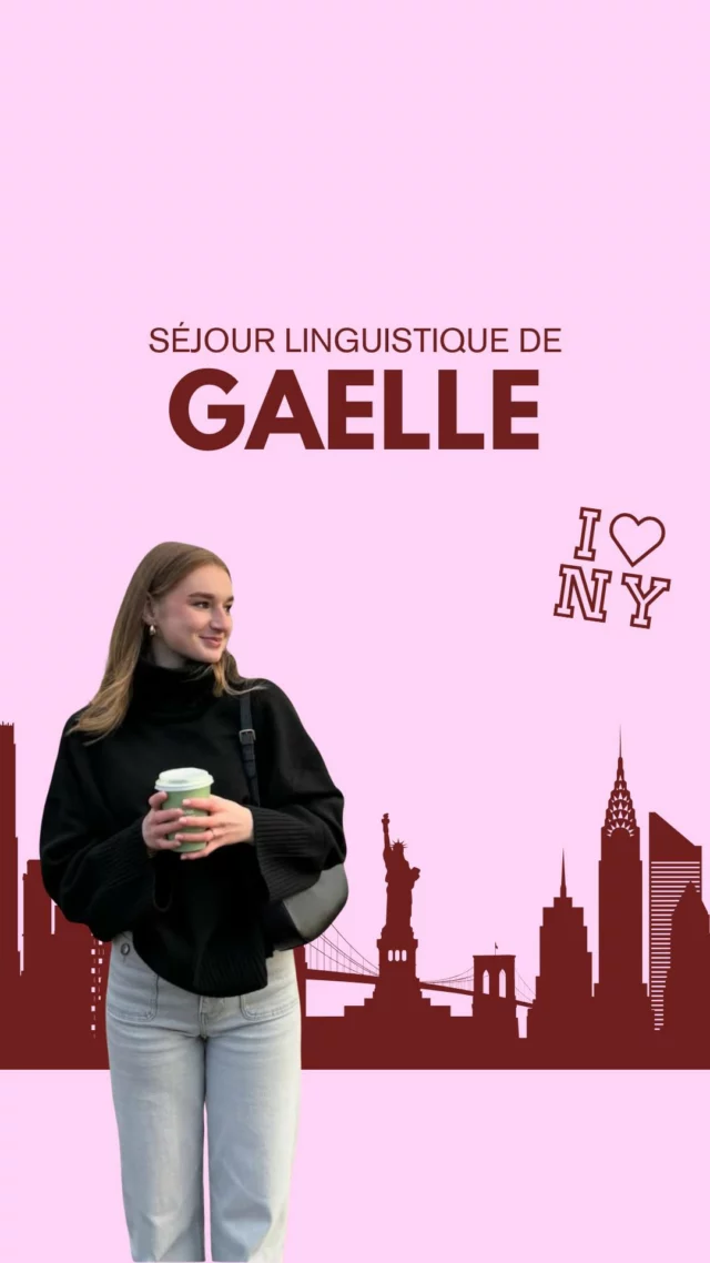 Gaëlle est bien arrivé à New York pour son séjour et cela fait déjà rêver ! 🍎#séjourlinguistique #exchangestudent #parcoursup #belangue #newyork